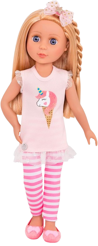 Poseable Ballerina Doll Dark Brunette Hair Set